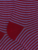 Calze lunghe donna cotone bordò righe windsor - Gallo 1927 - Official Online Shop