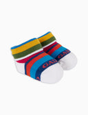 Babbucce bambino cotone bianco righe multicolor - Gallo 1927 - Official Online Shop