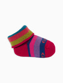 Babbucce bambino cotone rosso righe multicolor - Gallo 1927 - Official Online Shop