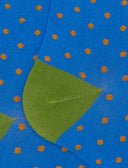 Calze lunghe uomo cotone fantasia pois azzurro - Gallo 1927 - Official Online Shop