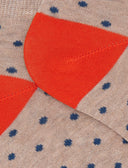 Calze fantasmini uomo cotone fantasia pois beige - Gallo 1927 - Official Online Shop