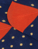 Calze fantasmini uomo cotone fantasia pois blu - Gallo 1927 - Official Online Shop