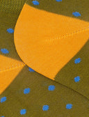 Calze fantasmini uomo cotone fantasia pois verde - Gallo 1927 - Official Online Shop