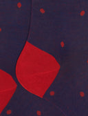 Calze lunghe uomo cotone blu fantasia pois su cangiante - Gallo 1927 - Official Online Shop