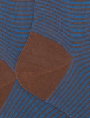 Calze lunghe uomo cotone righe windsor marrone - Gallo 1927 - Official Online Shop