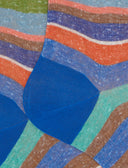 Calze lunghe uomo cotone e lino righe multicolor blu - Gallo 1927 - Official Online Shop