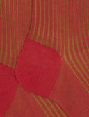 Calze lunghe uomo cotone rosso vanisé - Gallo 1927 - Official Online Shop