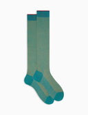 Calze lunghe uomo cotone verde vanisé - Gallo 1927 - Official Online Shop