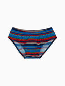 Costume slip bambino righe multicolor blu - Gallo 1927 - Official Online Shop