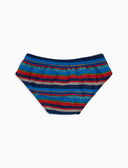 Costume slip bambino righe multicolor blu - Gallo 1927 - Official Online Shop