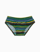 Costume slip bambino righe multicolor verde - Gallo 1927 - Official Online Shop