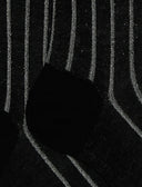 Calze lunghe uomo cotone nero twin rib spaziata lurex - Gallo 1927 - Official Online Shop
