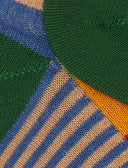 Sneakers uomo cotone azzurro righe multicolor e windsor - Gallo 1927 - Official Online Shop