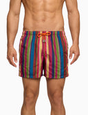Boxer mare uomo righe multicolor fucsia - Gallo 1927 - Official Online Shop