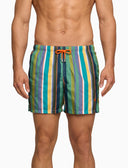 Boxer mare uomo righe multicolor verde - Gallo 1927 - Official Online Shop