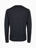 Pull uomo girocollo lana grigio tinta unita - Gallo 1927 - Official Online Shop