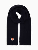 Sciarpa unisex blu a coste tinta unita - Gallo 1927 - Official Online Shop