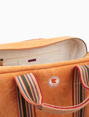 Borsone weekend unisex in canvas di cotone tinta unita arancio - Gallo 1927 - Official Online Shop