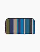 Portafoglio donna in pelle martellata righe multicolor blu - Gallo 1927 - Official Online Shop