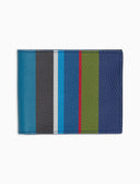 Portafoglio uomo in pelle martellata righe multicolor blu - Gallo 1927 - Official Online Shop