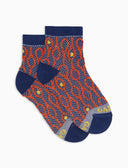 Calze cortissime bambino fantasia tennis blu - Gallo 1927 - Official Online Shop