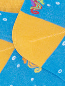 Calze fantasmini uomo cotone fantasia cavallucci marini su fondo azzurro - Gallo 1927 - Official Online Shop