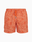 Boxer mare uomo fantasia stelle marine arancio - Gallo 1927 - Official Online Shop