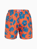 Boxer mare uomo fantasia fiori su fondo arancio - Gallo 1927 - Official Online Shop