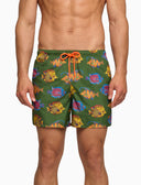 Boxer mare uomo fantasia pesci su fondo verde - Gallo 1927 - Official Online Shop