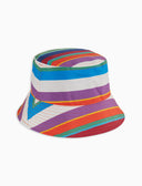 Cappello pioggia unisex righe multicolor bianco - Gallo 1927 - Official Online Shop