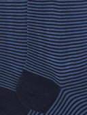 Calze lunghe uomo cotone blu/avio righe windsor - Gallo 1927 - Official Online Shop