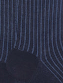 Calze lunghe uomo lana e cotone blu twin rib - Gallo 1927 - Official Online Shop